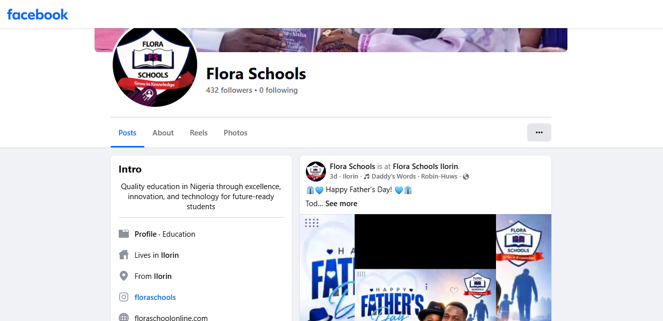 Flora Schools website design project